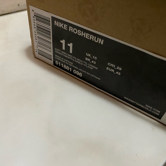 NIKE ROSHERUN SIZE 11 - Picture 3 of 5